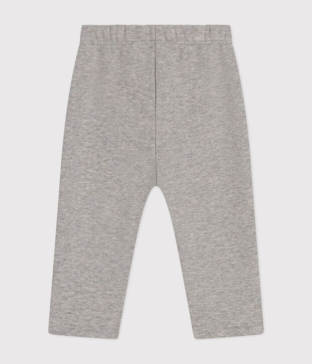 Pantalon en molleton b&eacute;b&eacute; gris