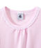 Chemise de nuit fille rayée milleraies rose BABYLONE/blanc ECUME