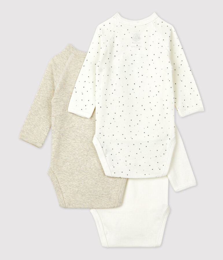 Lot de 3 bodies b&eacute;b&eacute; en coton biologique variante 1