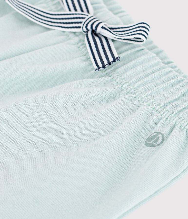 Short b&eacute;b&eacute; en coton uni bleu