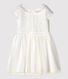 Robe cérémonie en jacquard et tulle enfant fille