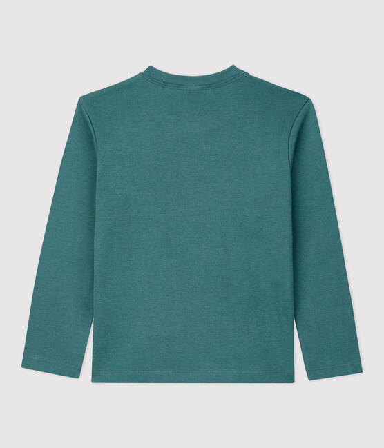 T-shirt en coton bio enfant fille / garçon vert BRUT