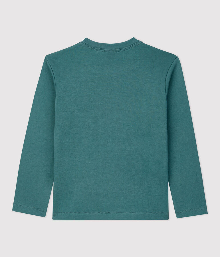 T-shirt en coton bio enfant fille / gar&ccedil;on vert BRUT