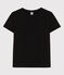 Tee-shirt LE DROIT col rond en coton Femme noir BLACK
