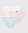 Lot de 3 culottes pois multico petite fille en coton biologique variante 1