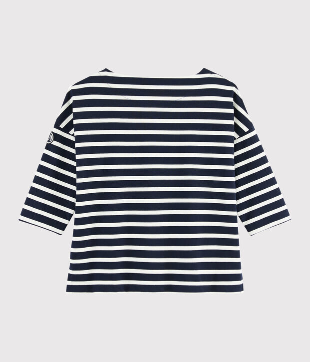 Marini&egrave;re volant&eacute;e Femme bleu/blanc