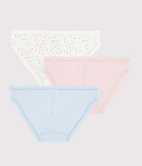 Lot de 3 culottes pois multico petite fille en coton biologique variante 1