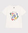 Tee-shirt imprimé en jersey léger enfant garçon blanc MARSHMALLOW