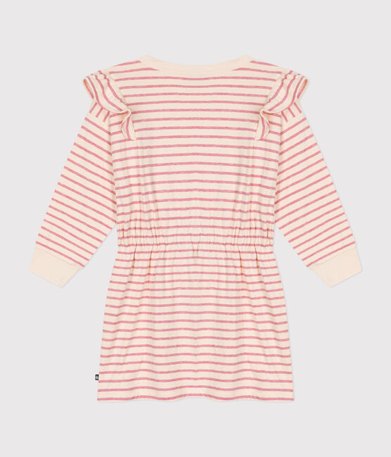 Robe manches longues en tubique enfant fille rose AVALANCHE/ ROSELINE