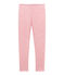 Legging petite fille en laine et coton rose CHEEK/blanc MARSHMALLOW
