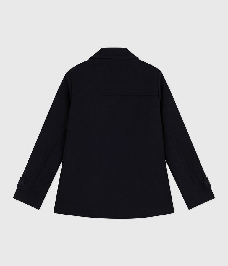 Caban femme en drap de laine bleu SMOKING