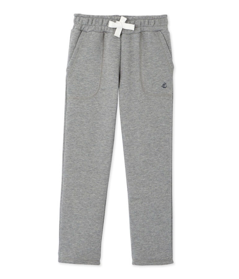 Pantalon gar&ccedil;on en molleton gris SUBWAY CHINE