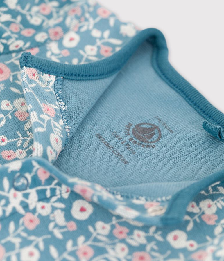 Dors-bien b&eacute;b&eacute; en velours biologique imprim&eacute; MOZAIK/ MARSHMALLOW