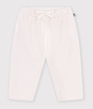 Pantalon bébé en velours uni