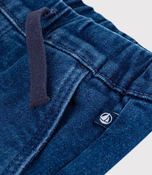 Pantalon enfant en denim bleu