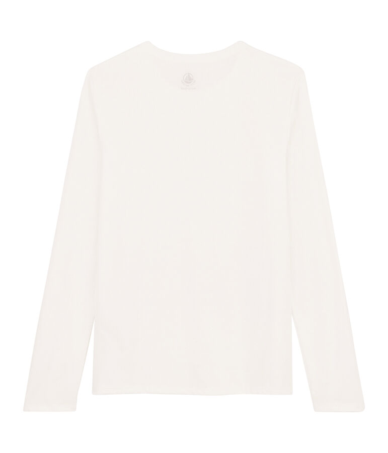 Tee shirt coton Sea island femme blanc MARSHMALLOW