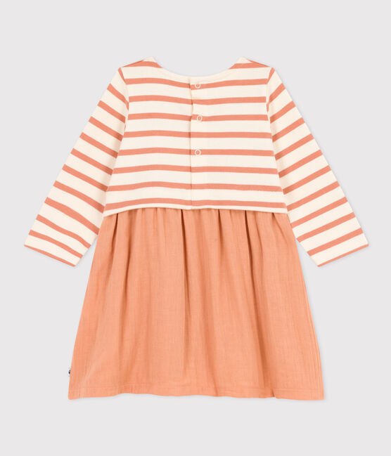 Robe manches longues bimatière bébé SIENNA/ AVALANCHE