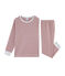 Pyjama petit garçon en côte rouge CARMIN/blanc MARSHMALLOW