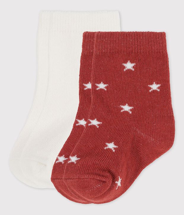 Lot de 2 paires chaussettes b&eacute;b&eacute; multicouleur