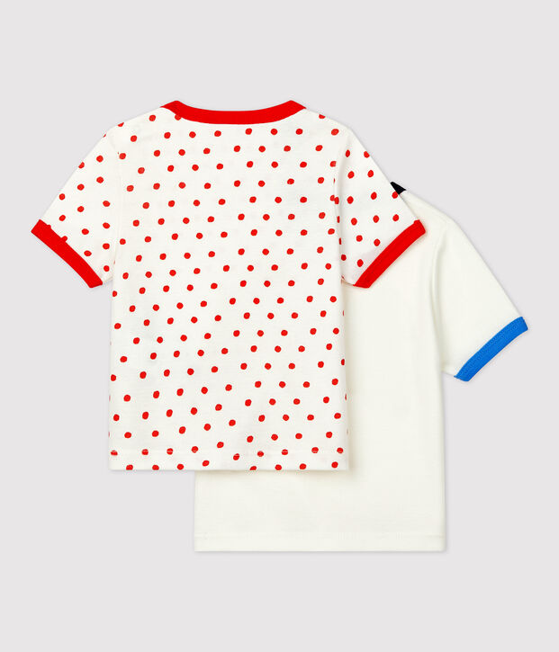 Lot de 2 tee-shirts manches courtes b&eacute;b&eacute; multicouleur