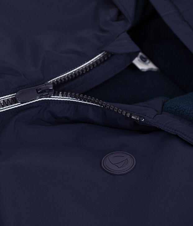 Coupe-vent avec de la polaire enfant gar&ccedil;on bleu marine