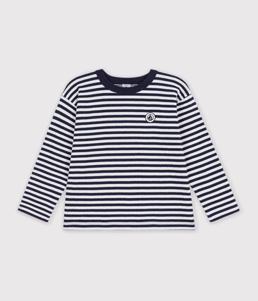 Tee-shirt enfant manches longues à rayures