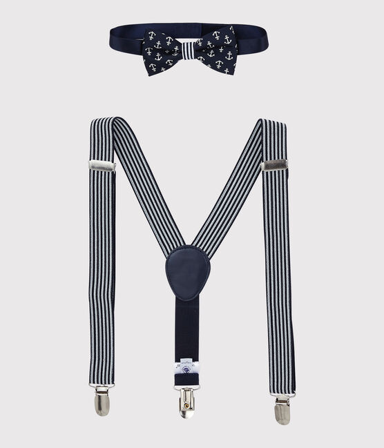 Set De Bretelles Et Nœud Papillon Enfant Garcon Smoking Marshmallow Petit Bateau