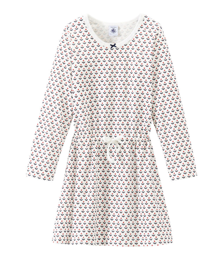 Chemise de nuit petite fille blanc/multicouleur