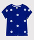 Tee-shirt manches courtes en coton-lin enfant fille