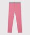 Legging enfant en coton uni rose