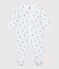 Pyjama bébé en coton imprimé fleuri blanc MARSHMALLOW/blanc MULTICO