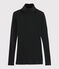 Sous pull en laine et coton Femme noir NOIR