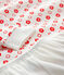 Chemise de nuit imprimé fleurs graphiques petite fille en molleton blanc MARSHMALLOW/ SPICY