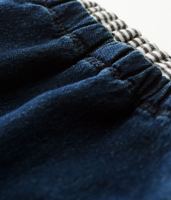Pantalon double maille effet denim bébé mixte bleu DENIM BLEU FONCE CN
