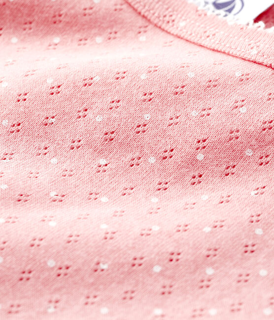 Chemise à bretelles fantaisie Femme rose CHARME/blanc ECUME