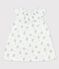 Robe manches courtes imprimé fleuri en gaze de coton bio bébé blanc MARSHMALLOW/blanc MULTICO