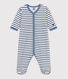 Pyjama bébé en coton rayé