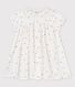 Robe manches courtes en gaze de coton bio bébé