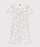 Pyjama short imprimé arc-en-ciel en coton enfant blanc MARSHMALLOW/blanc MULTICO