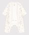 Bodyjama b&eacute;b&eacute; sans pieds en coton imprim&eacute; fleuri blanc MARSHMALLOW/blanc MULTICO
