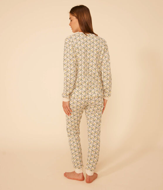 Pyjama en coton motif floral femme blanc AVALANCHE/ MULTICO