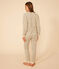 Pyjama en coton motif floral femme blanc AVALANCHE/ MULTICO