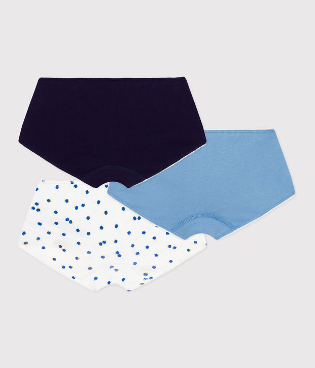 Lot de shorties enfant en coton imprim&eacute; pommes multicouleur