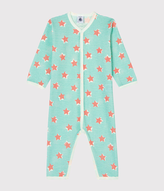 Dors bien sans pieds b&eacute;b&eacute; en c&ocirc;te blanc/multicouleur