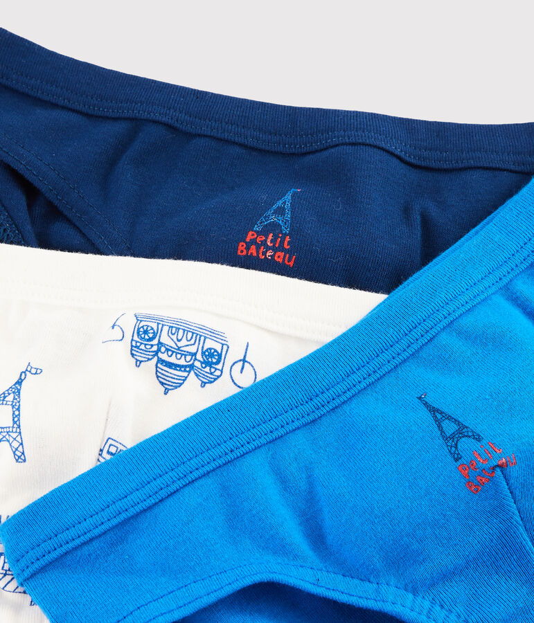 Lot de 3 slips Paris petit gar&ccedil;on variante 1