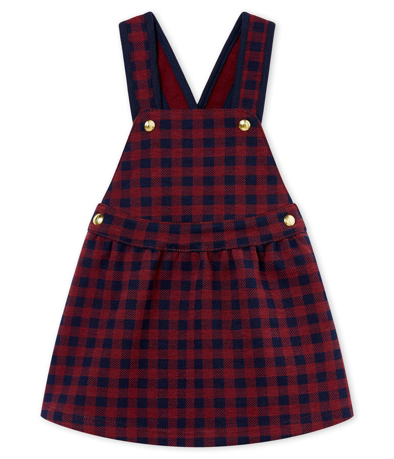 Robe vichy b&eacute;b&eacute; fille rouge/bleu
