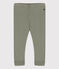 Legging bébé uni en coton vert MARECAGE
