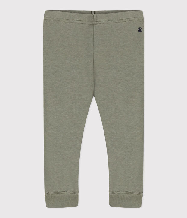 Legging b&eacute;b&eacute; uni en coton vert