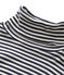 Sous pull femme rayé en coton ultra light bleu SMOKING/beige COQUILLE
