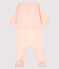 Ensemble bébé 2 pièces en côte rose FLEUR/rose GEISHA